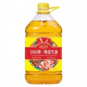【精选】鲁花 香味家族系列5S压榨一级花生油 花生油 物理压榨 5L