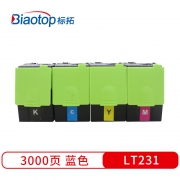 【精选】标拓 粉盒 BT-LT231 C 畅蓝系列 适用于： 联想CS2310/3310打印机 打印页数：3000页 （计价单位：支） 蓝色