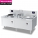 【精选】乐创 LC-J-DX2015 201不锈钢工程款 商用大炒+小炒组合灶 (20KW+15KW) （计价单位：台) 银色